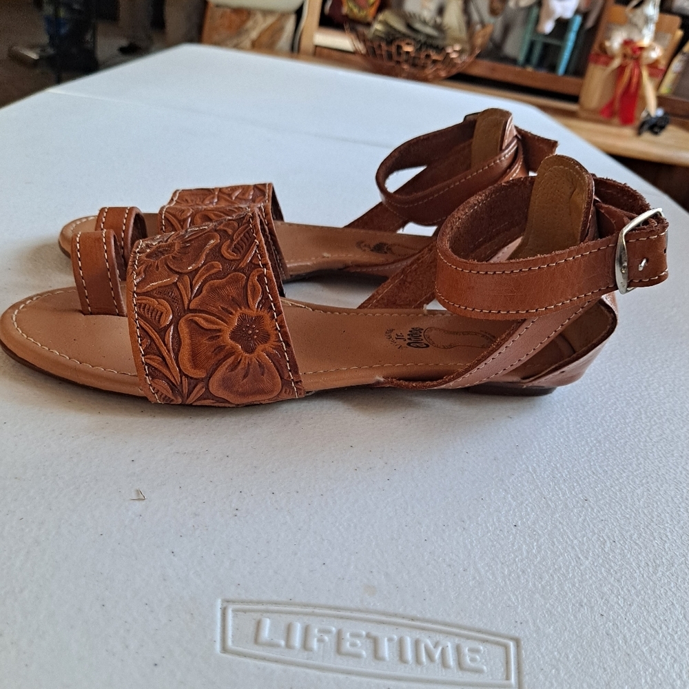Brown Mexican Huaraches - Picture 4 of 7